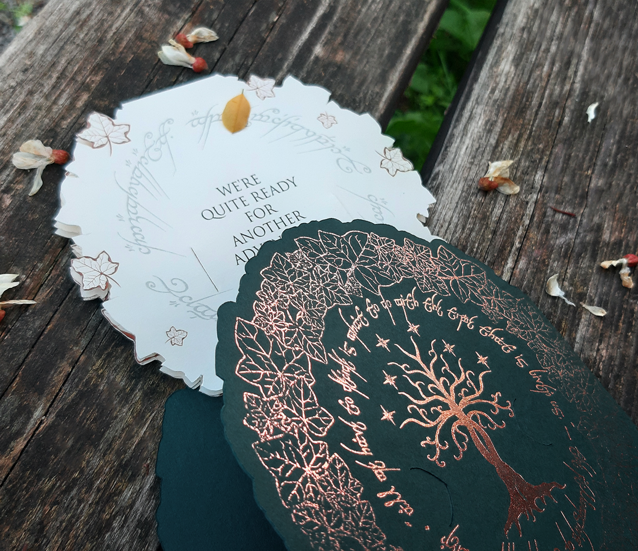 Lord of the Rings wedding invitation design