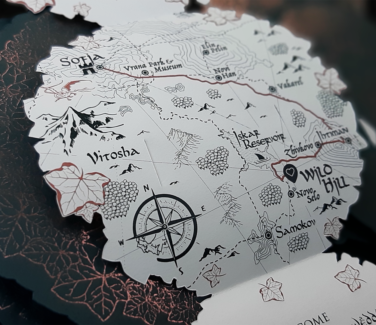 Lord of the Rings wedding invitation design