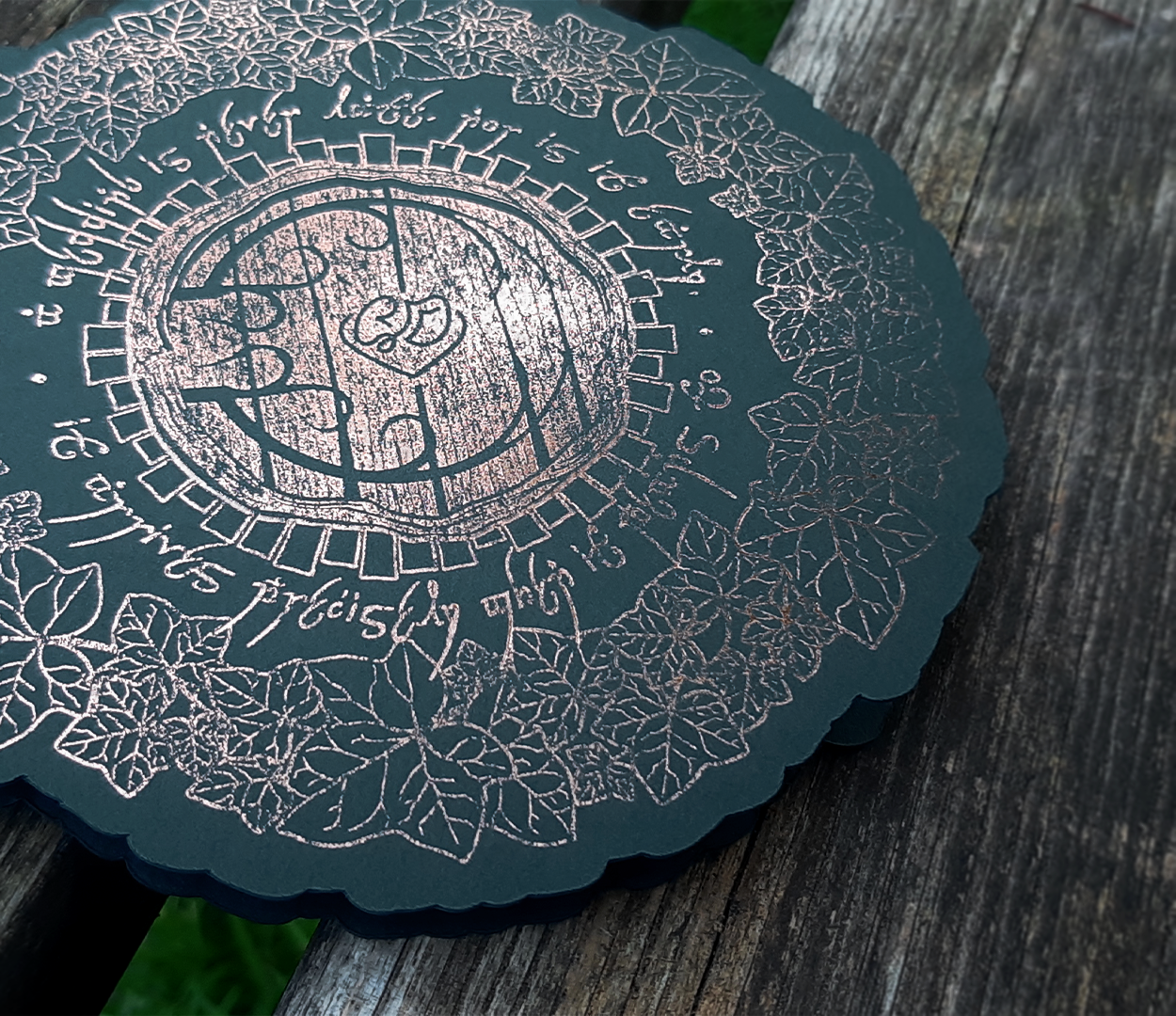 wedding invitation design inspired by The Lord of the Rings